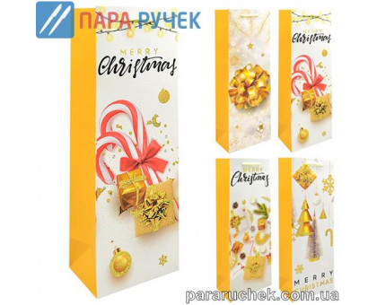 Пакет подарун. НР 12*35*9см під пляшку (271) TL00291