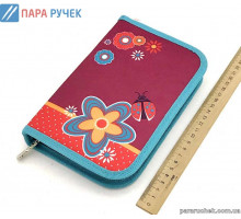 Пенал 1отд. FLOWERS RED (531687)