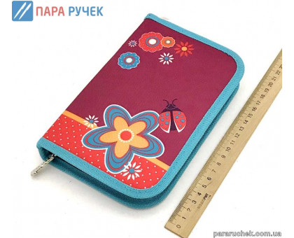 Пенал 1отд. FLOWERS RED (531687)