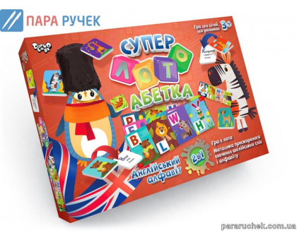 СуперЛото Абетка укр/англ Данкотойс СЛА-01UE