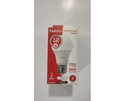 LED Лампа VARGO A60 12W Е27 4000К