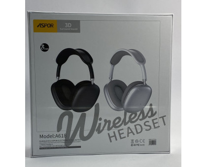 Навушники Aspor A618 Bluetooth чорні