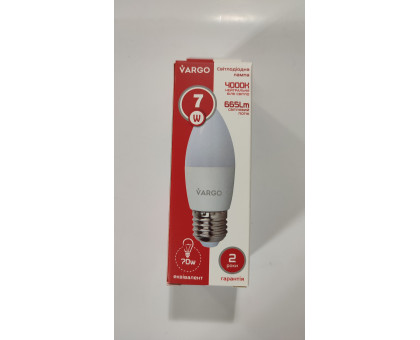LED Лампа VARGO C37 7W Е27 4000К