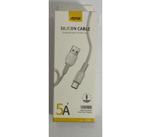 Кабель Aspor A082 Type-C 5А/1м. Silicone