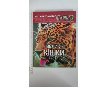 Книга А4 тв. Світ навколо нас "Великі кішки" Кр.Бук