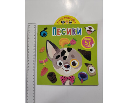 Книга 20х20см, м'яка. Грайка-розвивайка з великими наліпками. 8 видів, Кр.Бук