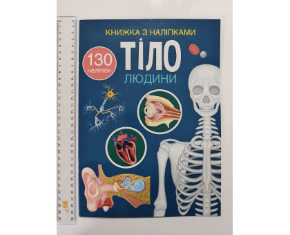 Книжка з наліпками А4 "Тіло людини" Кр.Бук