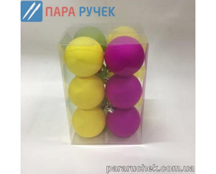Шарики 9478 6см. (12шт.)