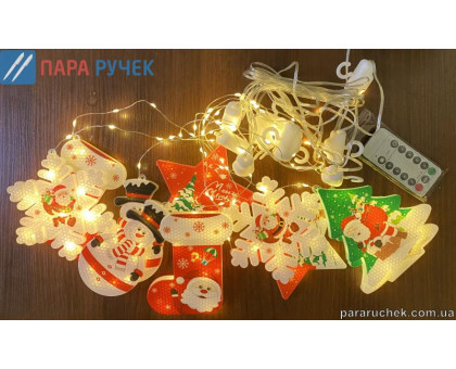 Гирлянда электр. штора CL63 USB Т. белая