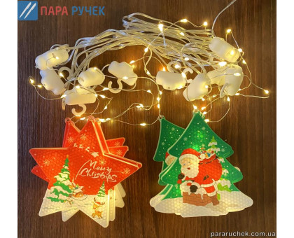 Гирлянда электр. штора CL64 USB Т. белая
