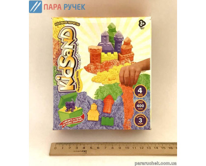 Песок кинетический 400г (4 цвета) в кор. Данкотойс