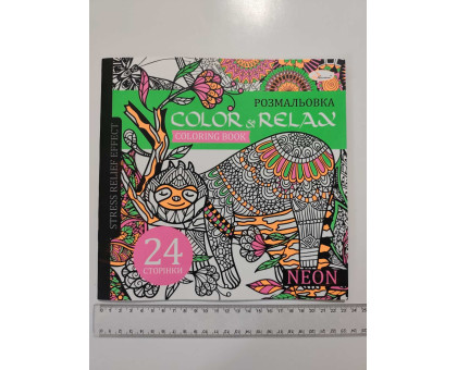 Розмальовка-Антистрес 23х22,5см "Color & Relax" 24 стор., 3 види РМ-67