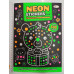 Розмальовка А4 "NEON STIKERS book" 500+ неонових НАЛІПОК, 16 стор., 4 види (4шт.)  РМ-69