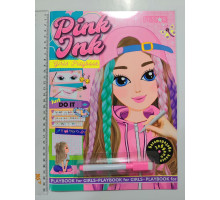 Багаторазова книга завдань для дівчаток PINK INK з маркером "Girls" LS-04
