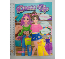 Книга-одягалка А4 з наліпками із вбранням Dress Up "Модні історії" LS-03