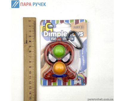 Игрушка брелок Simple Dimple-Pop-It Герои 587109 на планшетке