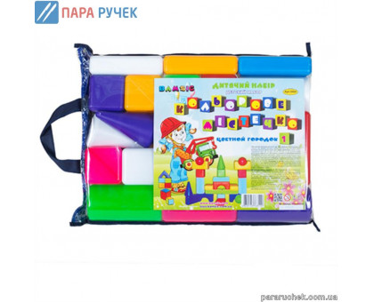 Кубики арт. 5604 "Кольорове містечко №1" Бамсік