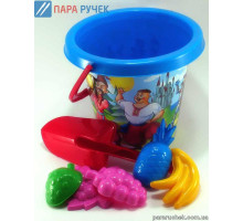 Набор для песка 1 ведро+совок+пасочки+лопатка (3091)