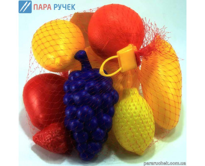 KinderWay.Набор ФРУКТЫ, 8 предметов в сетке (04-474)
