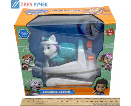 Герои 7780Щенячий патруль с машинкой, муз, свет, в кор. 18*16,5см