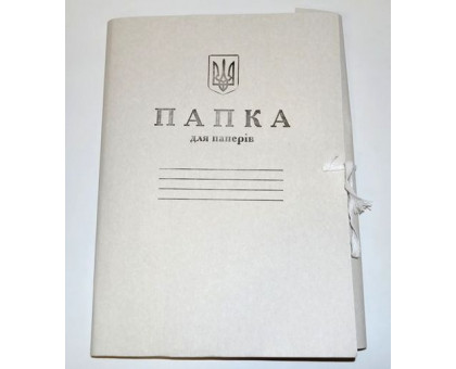 Папка на завязках картон.