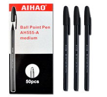 Ручка шариковая AIHAO 555 черная