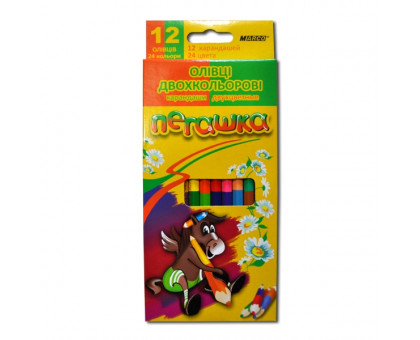 Карандаши "MARCO" Пегашка 24 цвета 12 шт. (1011-12СВ)